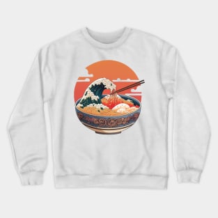 ⭐⭐⭐⭐⭐ Ukiyo-e art style bowl of ramen Crewneck Sweatshirt